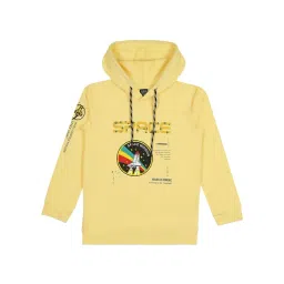 Cavio Kids Yellow Printed Full Sleeves T-Shirt-picture-35