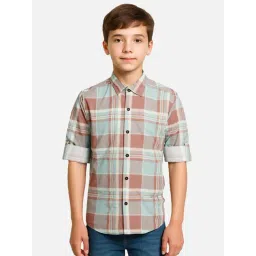 Cavio Rust Checks Shirt-picture-16