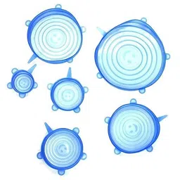 cavira Silicone Stretch Lids, Multi Size Reusable Silicone Lids Food And Bowl Covers 8.26 inch Lid, Pack of 6-picture-32