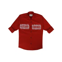 CAY Boys Printed Spread Collar Standard Regular Fit Cotton Casual Shirt-picture-47