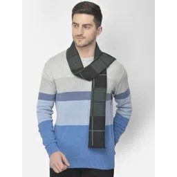 Cazzano Men Checked Acrylic Mufflers-picture-10