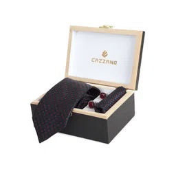 Cazzano Men Tie, Cufflinks, Pocket Square Accessory Gift Set-picture-14