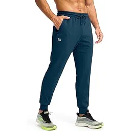 cb-colebrook Men's Fleece Joggers with Zipper Pockets Solid TreckPants Water Resistant Athletic Workout Gym Sweatpants for Men-picture-11