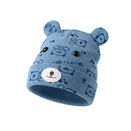 Cdeck Unisex Kids Printed Woollen Beanie-picture-20