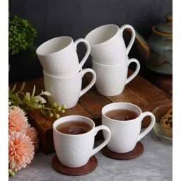cdi 120 Ml White Bone China (Set of 6) Tea Cup-picture-34