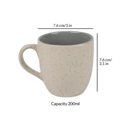 cdi (Set Of 6) White 200ml Ceramic Tea Cups image 4