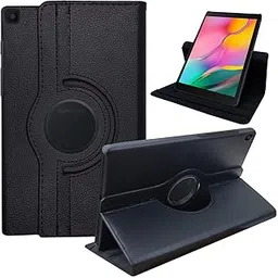 CEDO Samsung Tab A (8 inch) Flip Cover | Leather Finish | 360 Degree Rotate Back Cover | Shockproof Back Cover Case for Samsung Galaxy Tab A (8 inch) (2019) SM-T290 / SM-T295 (Black)-picture-30