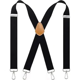 cedrainy Suspenders For Men 1.4 Inch X Back Wide Suspender Heavy Duty Swivel Belt Loops With 4 Snap Hooks-picture-41