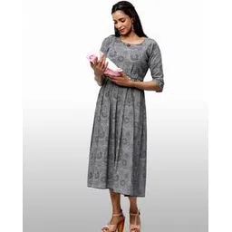 cee 18 Indian Round-Neck A-line Dress-picture-17