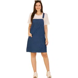 cefalu Women Blue Dungaree-picture-15