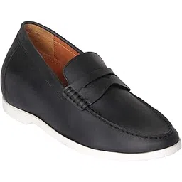 celby Boat Shoes Black Slip On Casual Elevator Shoes in Leather, Height Increasing Shoes for Travel, Shopping or Normal outings.Stylish, Comfortable, and Durable Footwear for Everyday Wear-picture-19