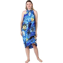 celby Floral Printed Beach Coverup Sarong Multicolour-picture-36