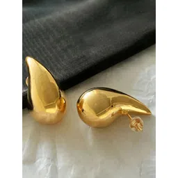 Celestique Gold-Plated Teardrop Shaped Studs-image-24