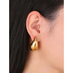 Celestique Gold-Plated Teardrop Shaped Studs-picture-10