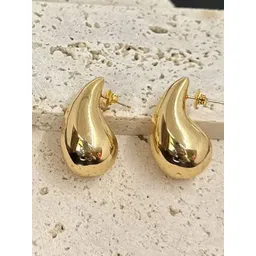 Celestique Gold-Plated Waterdrop Shaped Studs-image-31