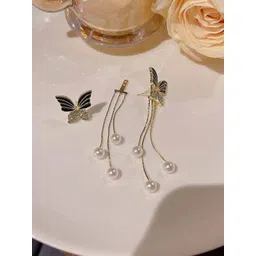 Celestria Korean Contemporary Shaped Drop Earrings-picture-11