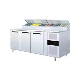 Celfrost 3 Door Refrigerated Prep Counter (Ventilated SS 304 ), SH 3080 G-picture-31