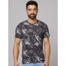Celio Floral Printed Cotton T-shirt-picture-12