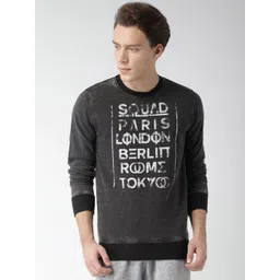 Celio Men Black Printed Sweatshirt-picture-42