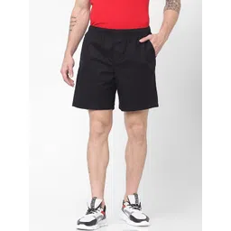 Celio Men Black Solid Sports Shorts-picture-14