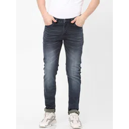 Celio Men Blue Slim Fit Heavy Fade Cotton Jeans-picture-16
