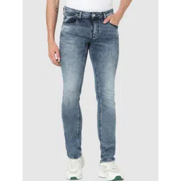 Celio Men Blue Solid Slim Fit High-Rise Heavy Fade Jean-picture-12