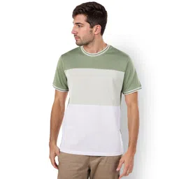 Celio Men Colourblocked Printed Round Neck Cotton T-Shirt-picture-30