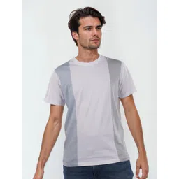 Celio Men Colourblocked Round Neck Cotton T-Shirt-picture-24