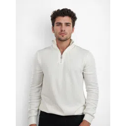 Celio Men Cotton Mock Collar Long Sleeves Pullover-picture-12