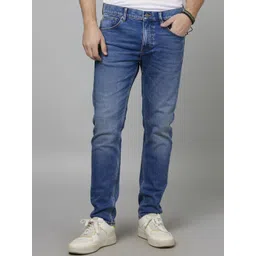 Celio Men Jean Slim Fit Light Fade Stretchable Cotton Jeans-picture-36