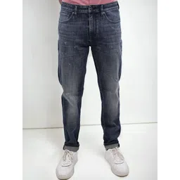 Celio Men Jean Slim Fit Low Distress Light Fade Stretchable Jeans-picture-35