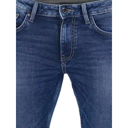 Celio Men Jean Slim Fit Mid-Rise Low Clean Look Fade Cotton Stretchable Jeans image 5