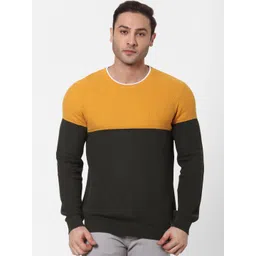 Celio Men Mustard Colourblocked-picture-26
