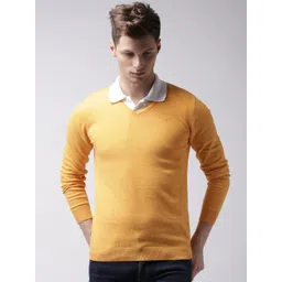 Celio Men Mustard Yellow Sweater-picture-15