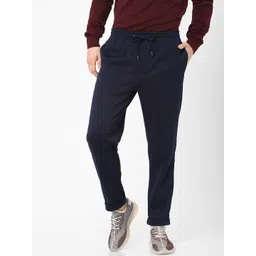 Celio Men Navy Blue Solid Regular Fit Joggers-picture-18