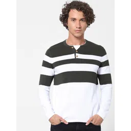 Celio Men Olive Striped-picture-22