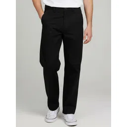 Celio Men Solid Mid-Rise Relaxed Fit Trousers-picture-29