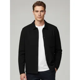 Celio Men Spread Collar Solid Lightweight Tailored Jacket-picture-16