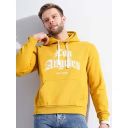 Celio Men Typography Printed Hooded Pullover Sweatshirt-picture-18