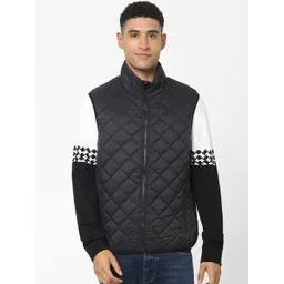 Celio Stand Collar Sleeveless Quilted Jacket-picture-20