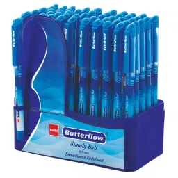 Cello Butterflow Ball Pen Cap Closure Type Blue Ink, 8907234014501 (Pack of 50)-picture-15