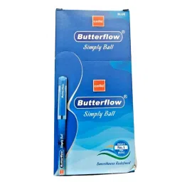 Cello Butterflow Classic Roller Gel Pen Ergonomic Grip Blue Ink Color Plastic for Office, Home & School (Pack of 20 Pcs)-picture-15