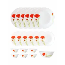 Cello Floral White Opalware 19 Pieces Dinner Set-picture-38