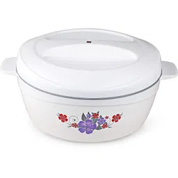 cello Roti Plus 2500 Ml Insulated Plastic Casseroles, White Thermoware Casserole-picture-10