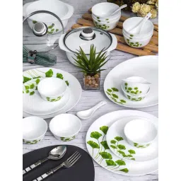 Cello White Opalware 35-Piece Dinner Set-image-22