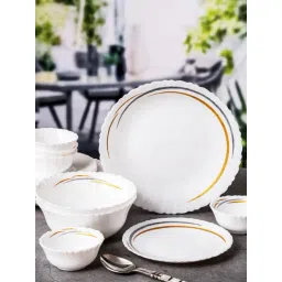 Cello White Opalware Dinner Set - Set of 20-picture-35