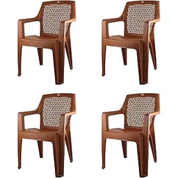 CELLO Sonet Chair Set of 4, Matte Brown | Unbreakable, Durable & Strong | Blended PP Material, Easy to Clean | Plastic Chair for Living Room, Home & Office | 3 Years Warranty - Manufacturing Defects-picture-21