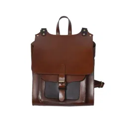 Celtic Brown Leather Backpack-picture-39