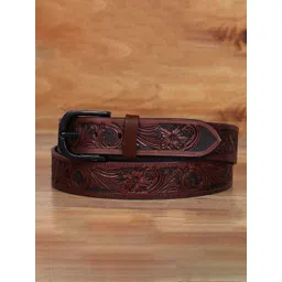 Celtic Unisex Textured Leather Belt-picture-11