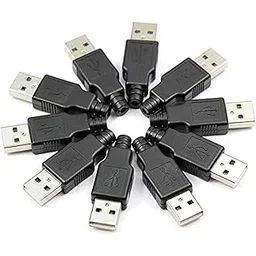 CentIoT - 10pcs Type A Male USB 2.0-4 Pin Plug Connector - with Black Plastic Cover - DIY Kit-picture-26